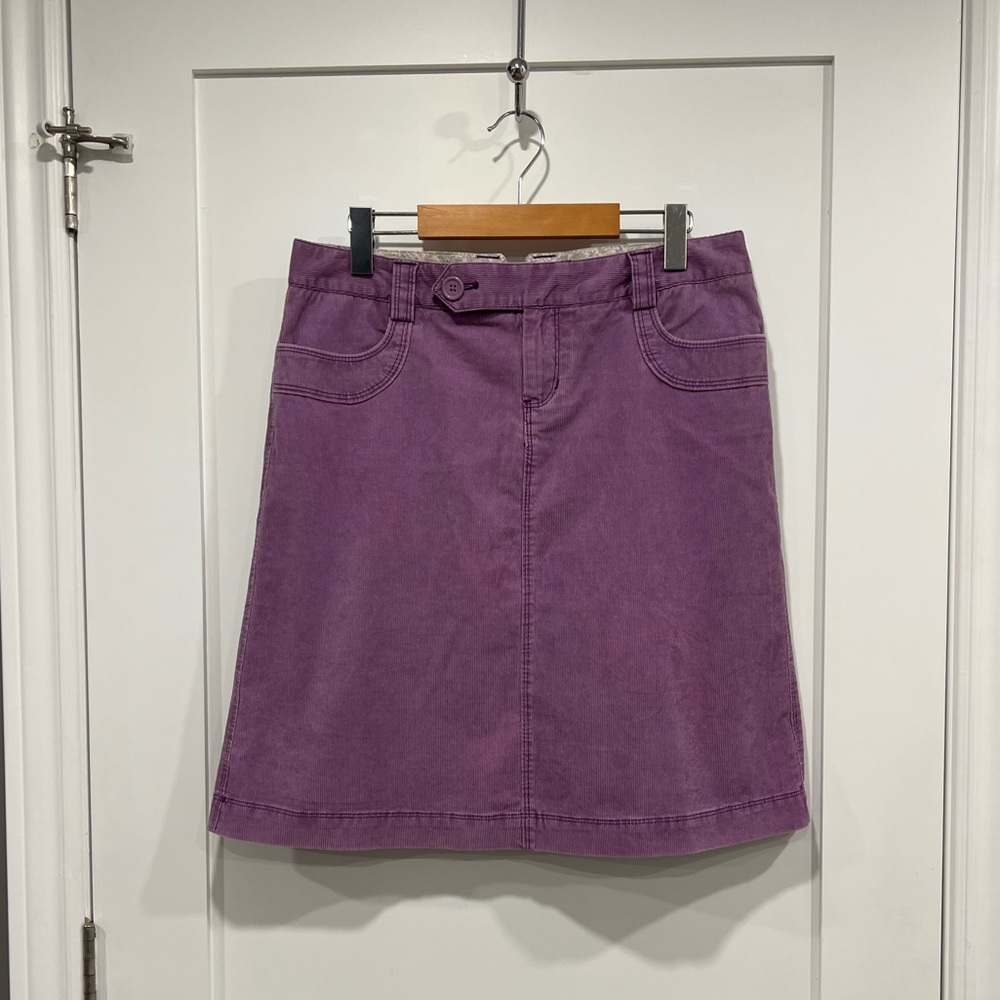 Vintage GAP A-Line Corduroy Skirt in Rich Purple